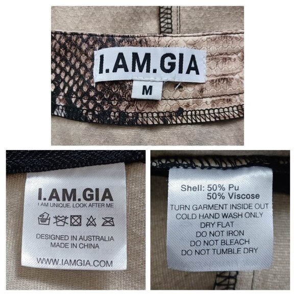 I.AM.GIA Faux Snakeskin Mini Skirt - Picture 8 of 16